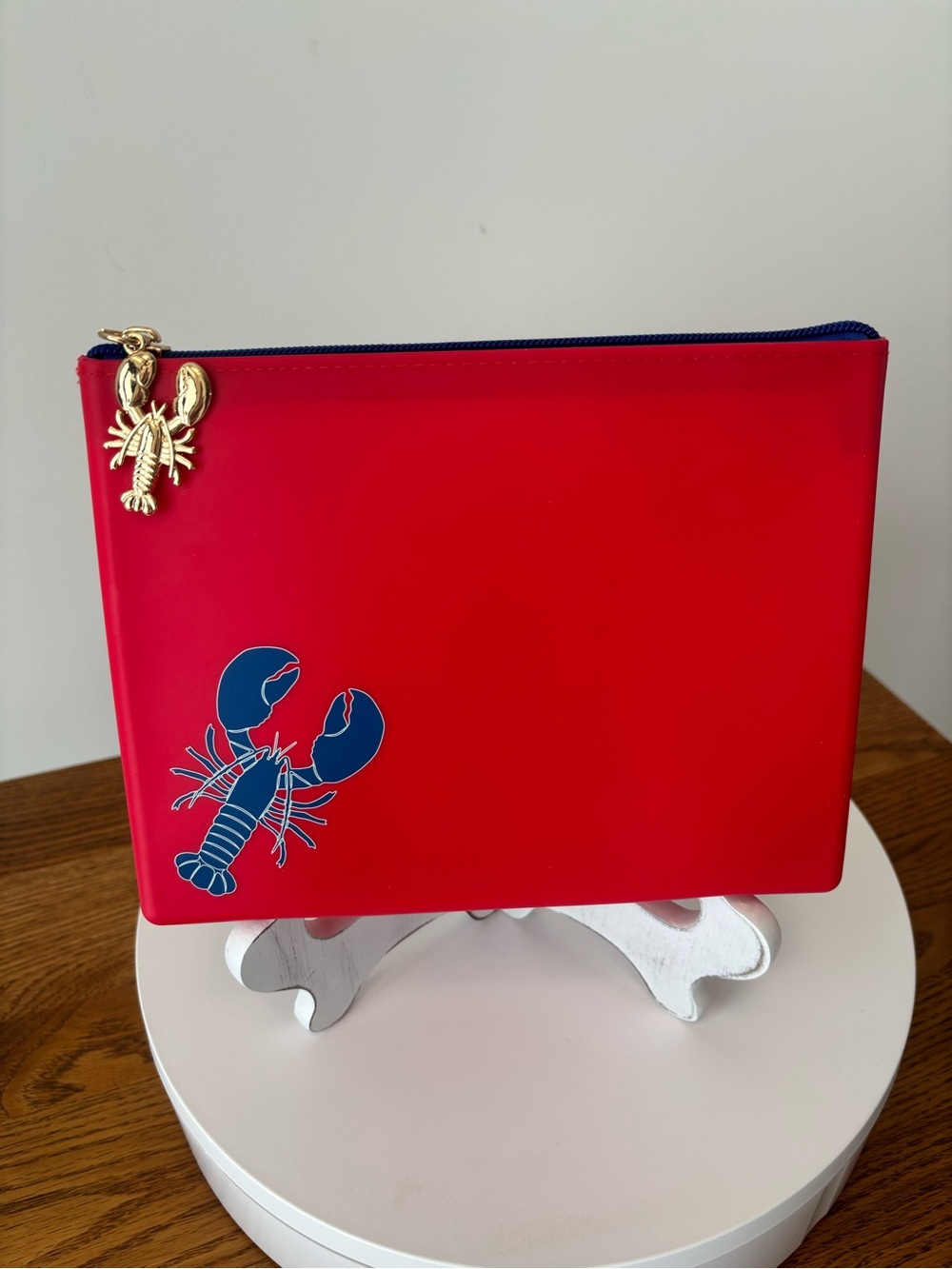 Red Lobster 8” Silicone Waterproof Zipper Pouch